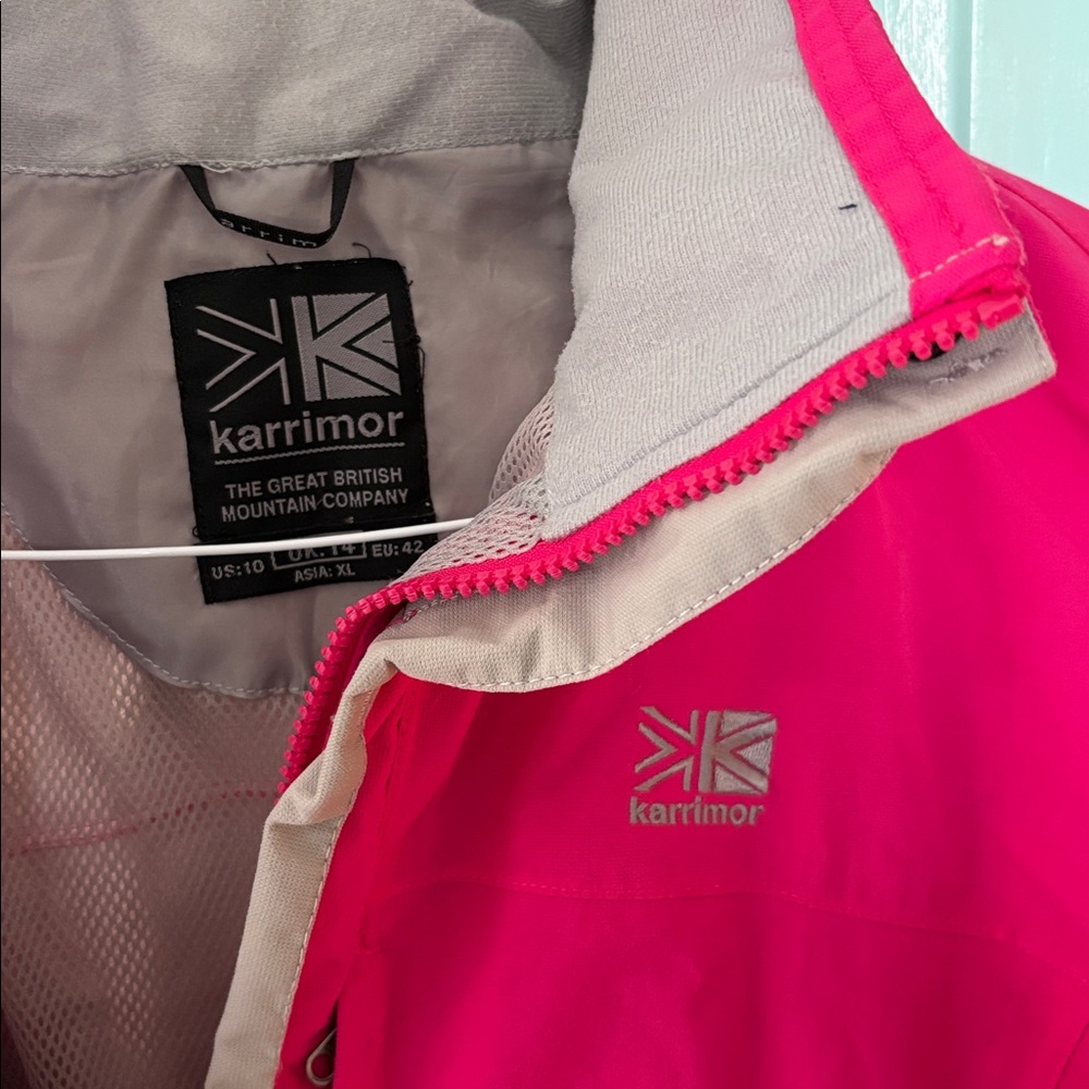 Karrimor Hot Pink Hooded Rain Jacket - Picture 2 of 5